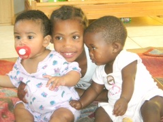 Some of the children are elligible for adoption at the ghetto orphange for AIDS victims.  3 beautiful orphans.