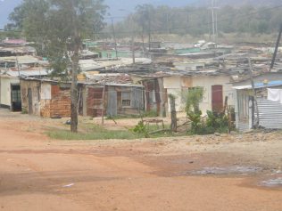 The Ghetto Where the AIDS Orphanage is Located in South Africa